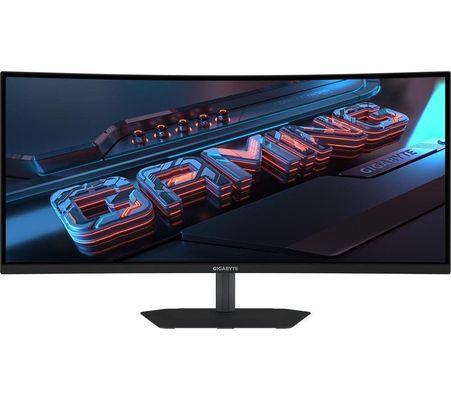 GIGABYTE G34WQC2 34” WQHD Curved Gaming Monitor - 3440 x 1440, 1500R, 200Hz, 1ms, 450 cd/m2, AMD FreeSync Premium, DisplayHDR 400, HDMI 2.0, Displayport 1.4