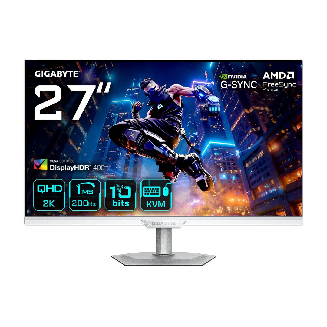 GIGABYTE M27Q2 Quad HD 27" QD-IPS Gaming Monitor - Ice, White - Image 1