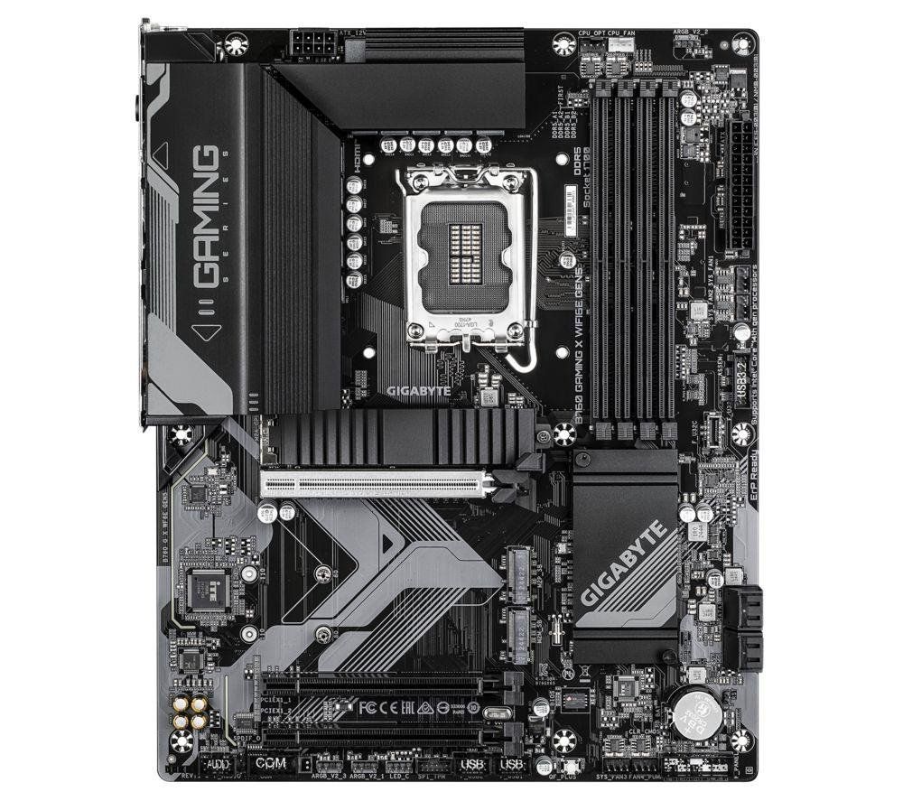 GIGABYTE B760 GAMING X WIFI6E GEN5 Motherboard - Supports 14th Gen. Intel Core CPUs, 8+1+1 phases VRM, up to 5600MHz DDR5, 3xPCIe 4.0 M.2, Wi-Fi 6E, 2.5 GbE LAN, USB 3.2 Gen 2 - Image 1