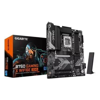 GIGABYTE B760 GAMING X WIFI6E GEN5 Motherboard - Supports 14th Gen. Intel Core CPUs, 8+1+1 phases VRM, up to 5600MHz DDR5, 3xPCIe 4.0 M.2, Wi-Fi 6E, 2.5 GbE LAN, USB 3.2 Gen 2 - Thumbnail 2