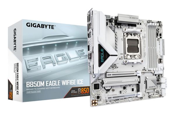 GIGABYTE B850M EAGLE WIFI6E ICE Motherboard - AMD Ryzen 9000 Series CP