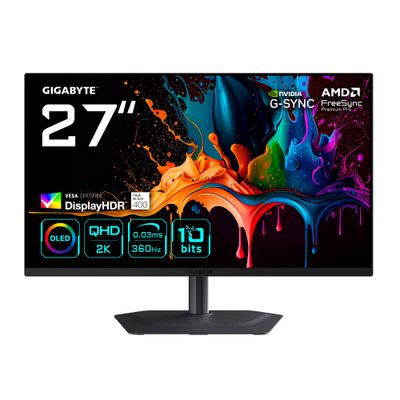 GIGABYTE MO27Q3 27” OLED QHD 360Hz Gaming Monitor