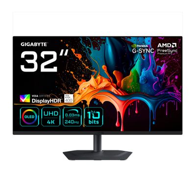 GIGABYTE MO32U2 32” OLED 4K UHD 240Hz Gaming Monitor