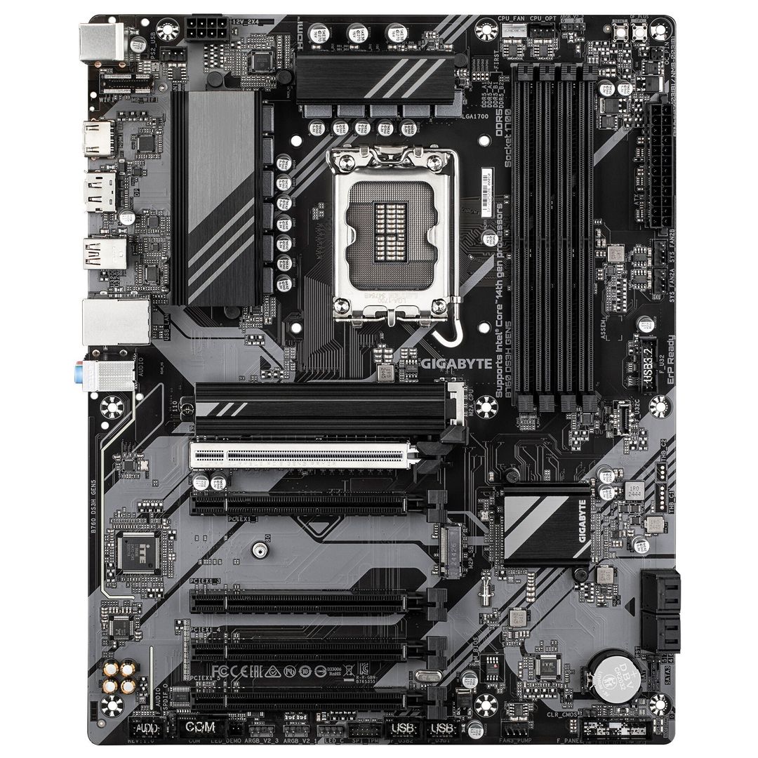 GIGABYTE B760 DS3H GEN5 Motherboard - Supports Intel Core 14th Gen CPU - Image 1