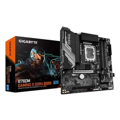 GIGABYTE B760M GAMING X DDR4 GEN5 Motherboard - Supports 14th Gen. Intel Core CPUs, 8+1+1 phases VRM, up to 3200MHz DDR4, 2xPCIe 4.0 M.2, 2.5 GbE LAN, USB 3.2 Gen 1 - Thumbnail 3