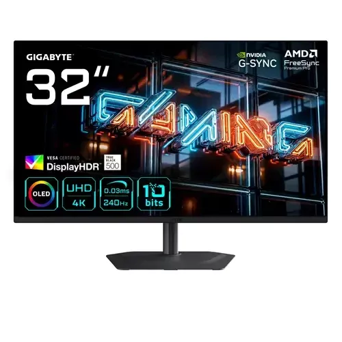 GIGABYTE MO32U24 32 OLED 4K UHD Gaming Monitor - Image 1