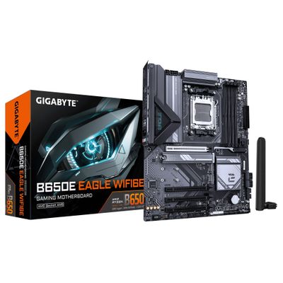 Gigabyte B650E EAGLE WIFI6E AMD AM5 Socket Motherboard. ATX. 4x DDR5 S