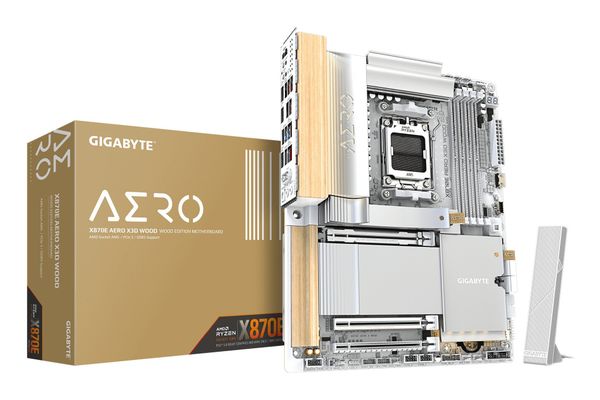 GIGABYTE X870E AERO X3D WOOD Motherboard - Supports AMD Ryzen 9000 CPU