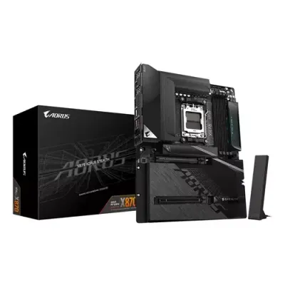 GIGABYTE X870 AORUS STEALTH Motherboard - Supports AMD Ryzen 9000 CPUs, 16+2+2 Phases Digital VRM, up to 8200Hz DDR5 (OC), 2xPCIe 5.0 + 2xPCIe 4.0, Wi-Fi 7, 5 GbE LAN, USB 4 - Thumbnail 2