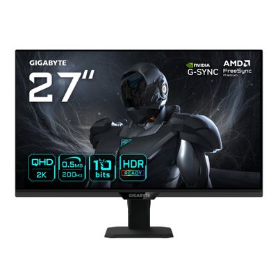 GIGABYTE G27Q20T 27 QHD Gaming Monitor - 2560 x 1440 200Hz 0.5ms 350 cd/m G-Sync Compatible FreeSync Premium HDR10 HDMI 2.0 Displayport 1.4 - Thumbnail 2
