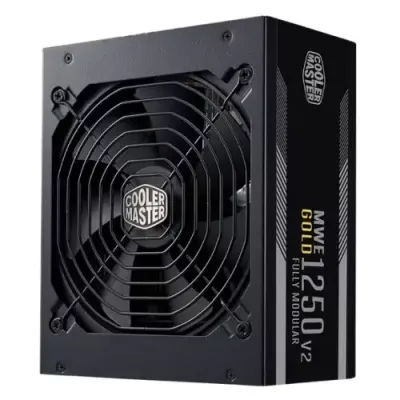 Cooler Master MWE Gold 1250 V2 ATX 3.1 power supply unit 1250 W 24-pin ATX Black - Thumbnail 3