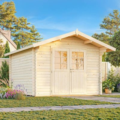 Palmako Sally 3.2m x 3.8m Log Cabin Summer House (44mm)