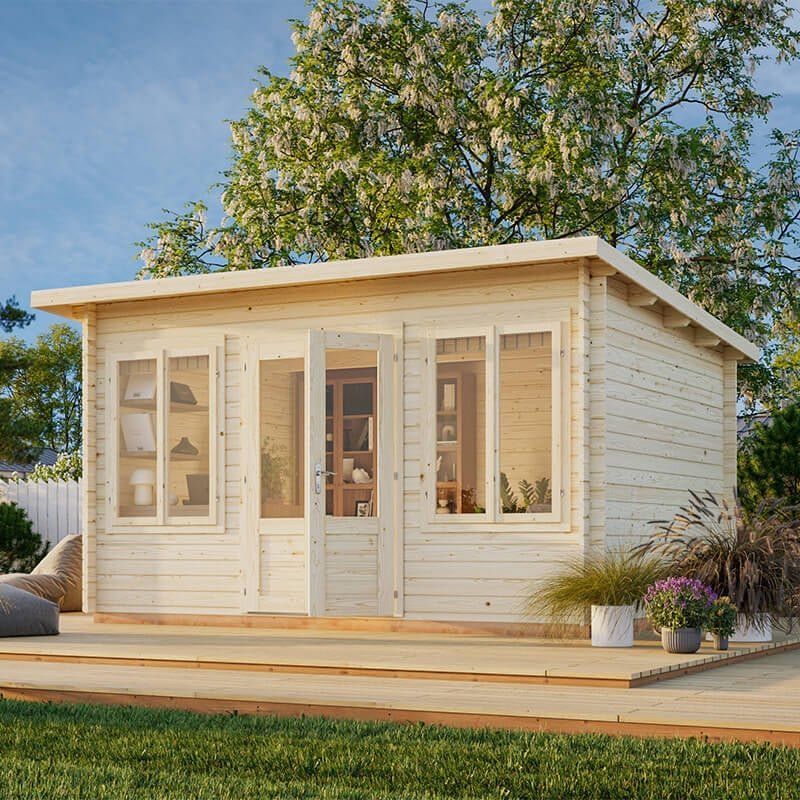 Palmako Lisa 5.1m x 3.8m Log Cabin Garden Room (44mm) - Image 1