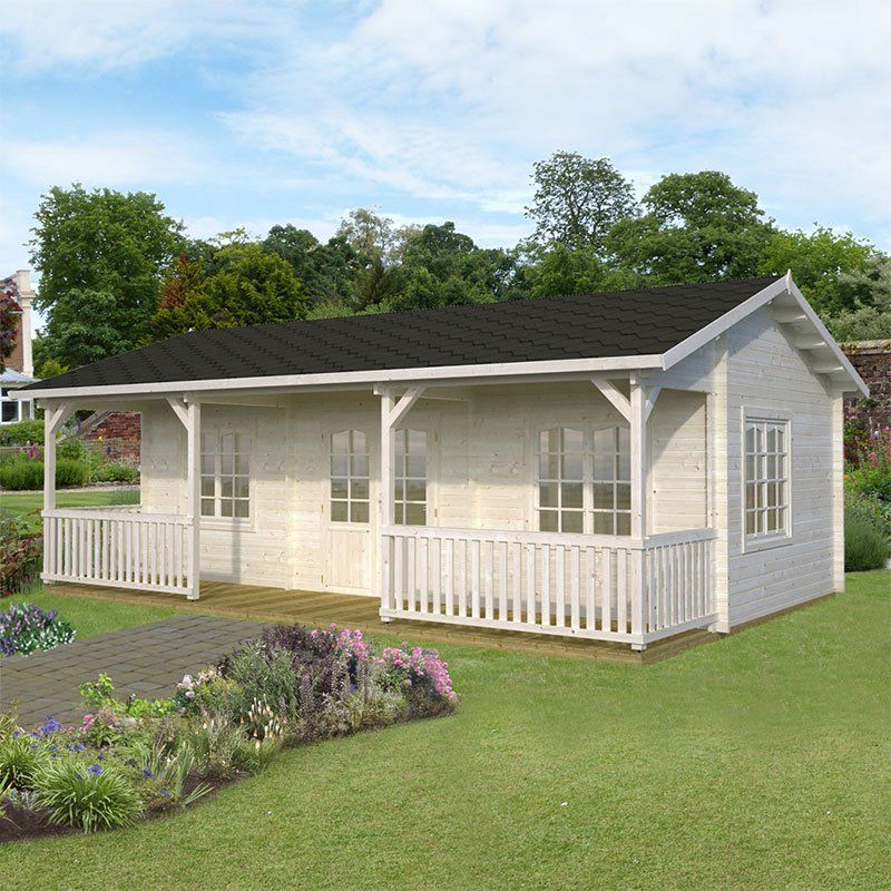 Palmako Sandra 7.5m x 4.8m Log Cabin Summer House (44mm) - Image 1