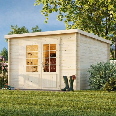 Palmako Ella 2 3.2m x 3.2m Log Cabin Summer House (28mm)