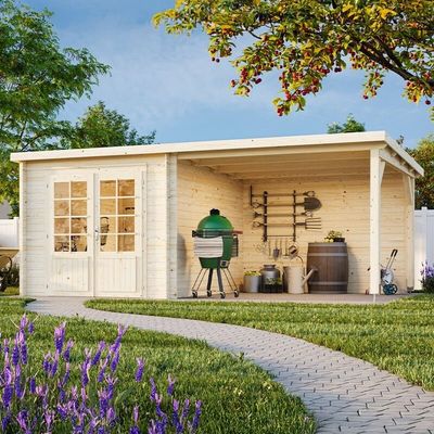 Palmako Ella 5.4m x 3m Log Cabin Summer House (28mm)