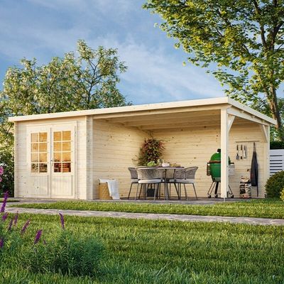 Palmako Ella 6m x 3m Log Cabin Summer House (28mm)