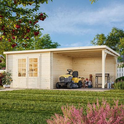 Palmako Ella 6m x 3.2m Log Cabin Summer House (28mm)