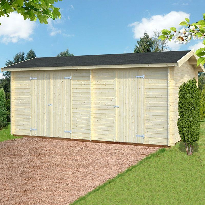17' x 10'5 Palmako Jari Premium (28mm) Multi-room Shed (5.2m x 3.2m) - Image 1