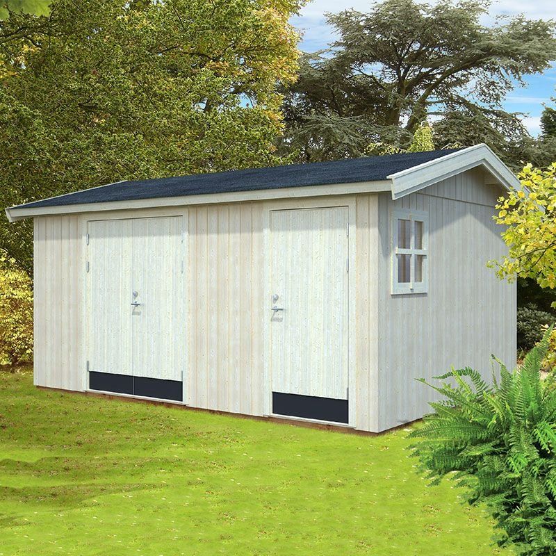 15' x 11' Palmako Olaf Premium (88mm) Multi-room Shed (4.5m x 3.3m) - Image 1