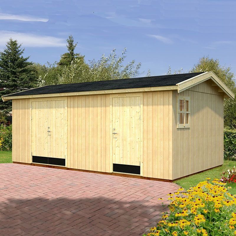 18' x 11' Palmako Olaf Premium (88mm) Multi-room Shed (5.6m x 3.3m) - Image 1