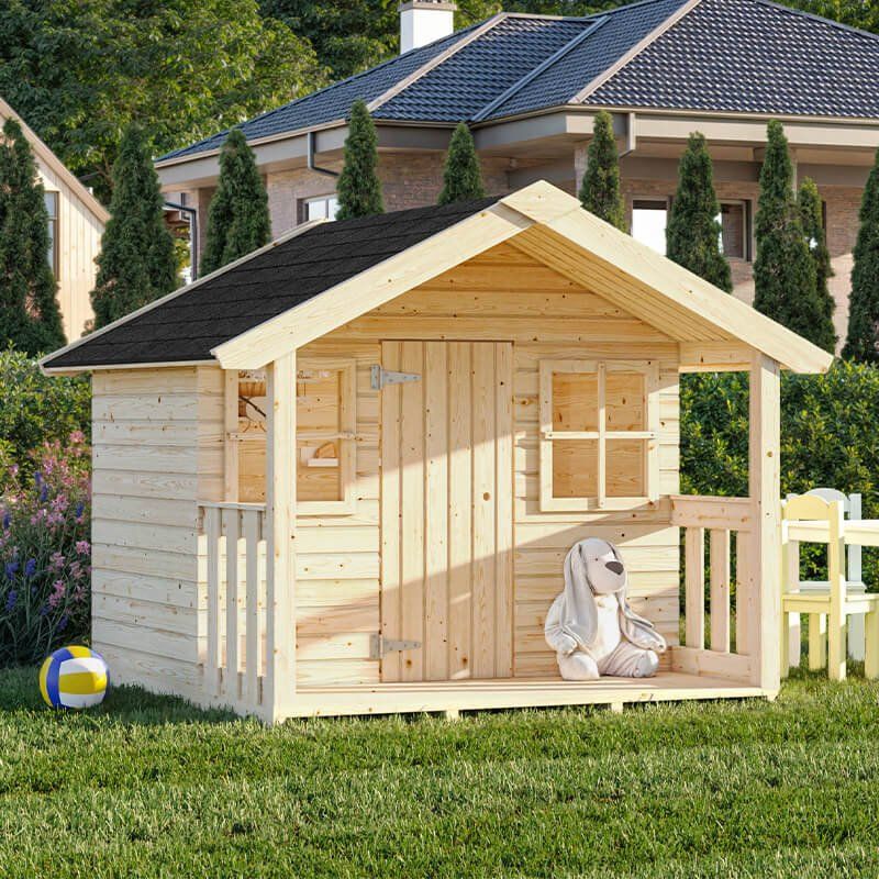 Palmako Felix 1.8m x 1.2m Childrens/Kids Cabin Luxury Outdoor Playhouse (16mm) - Image 1