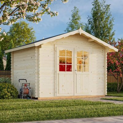 Palmako Vivian 3.3m x 2.7m Log Cabin Summer House (28mm)