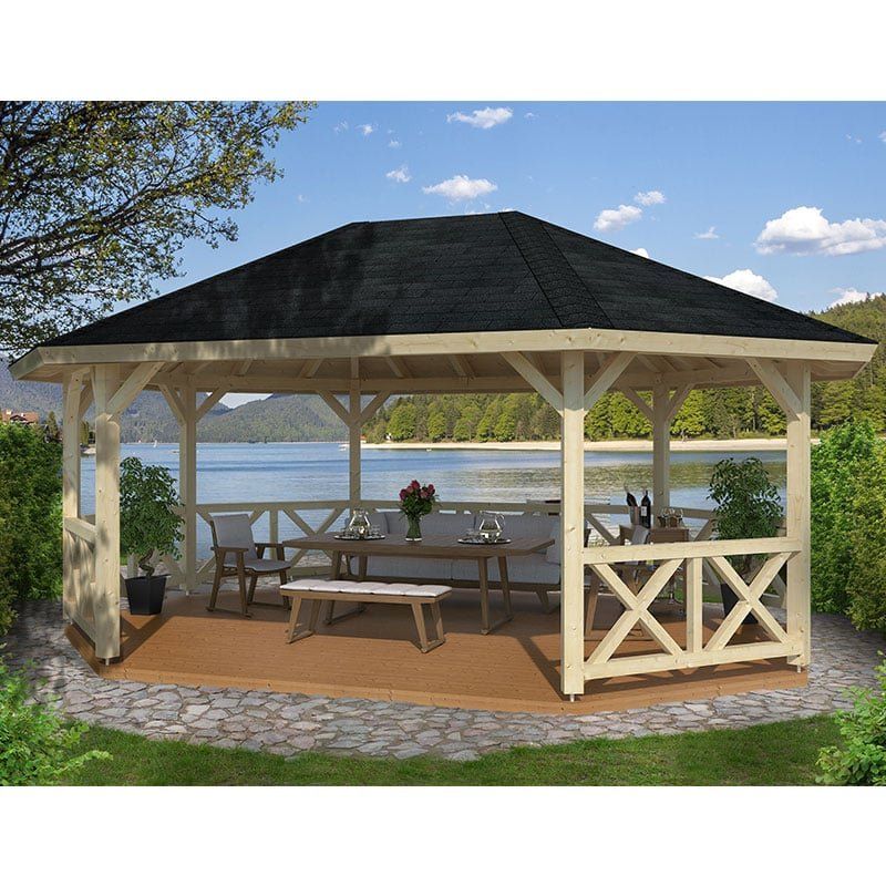6x4.5m (20'x15') Palmako Betty Garden Pavilion - Luxury Gazebo - Image 1