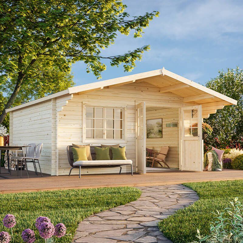 Palmako Britta 5.1m x 4.5m Log Cabin Garden Building (40mm) - Image 1