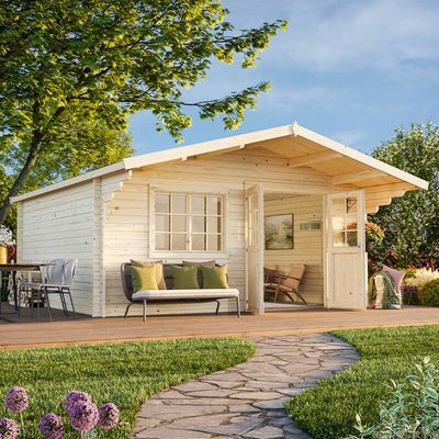 Palmako Britta 5.1m x 4.5m Log Cabin Garden Building (40mm)