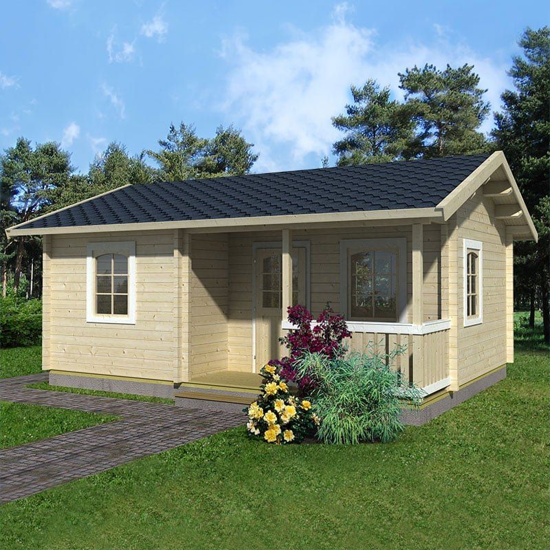 Palmako Sandra 6.3 x 4.5m Log Cabin Garden Building (70mm) - Image 1