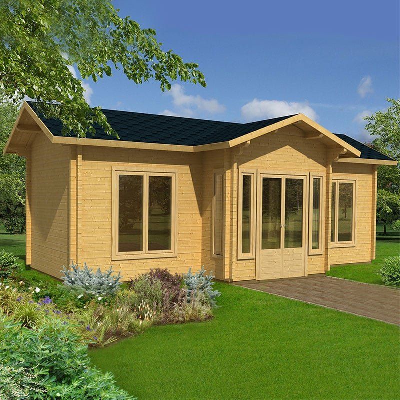 Palmako Anna 7.8m x 4.8m Log Cabin Garden Building (70mm) - Image 1