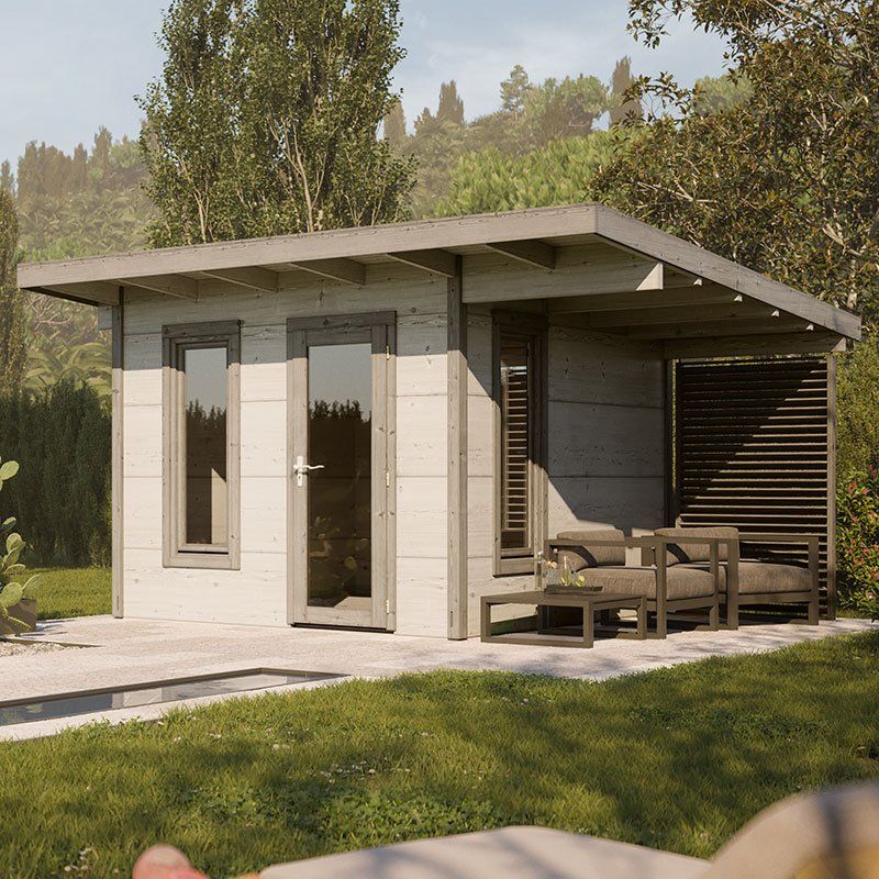 Palmako Grace 3m x 2.9m Pent Log Cabin (56mm) - Image 1