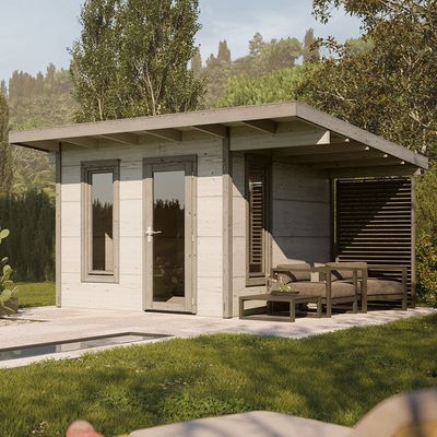 Palmako Grace 3m x 2.9m Pent Log Cabin (56mm)