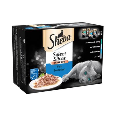 Sheba Select Slices in Gravy - Fish / 12