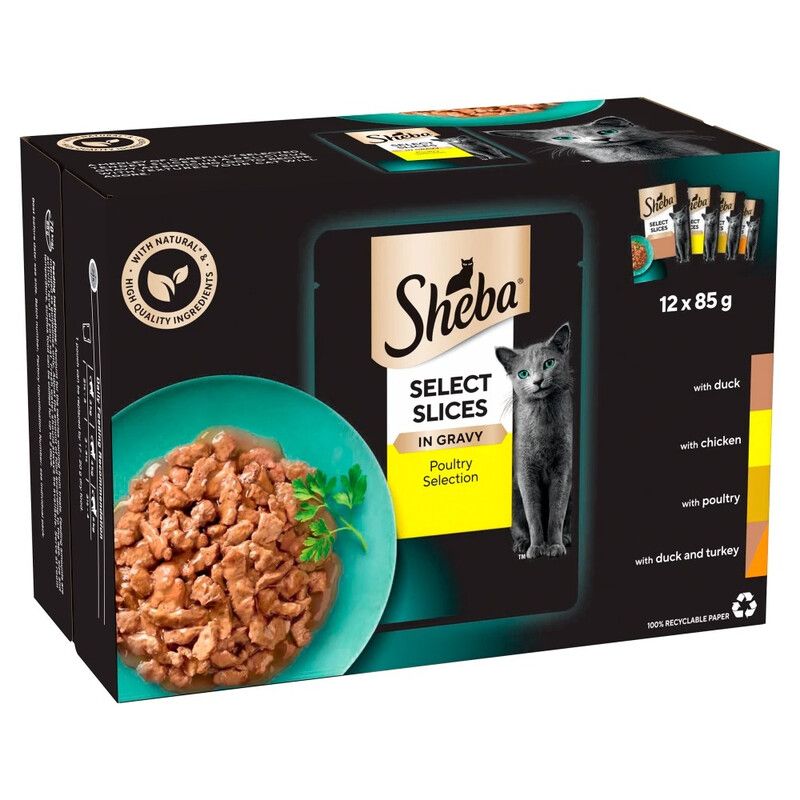 Sheba Select Slices in Gravy - Poultry / 12 - Image 1
