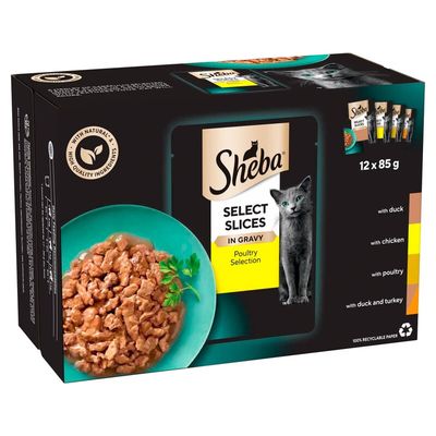Sheba Select Slices in Gravy - Poultry / 12