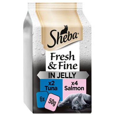 Sheba Fresh and Fine Adult Cat Food - Tuna and Salmon