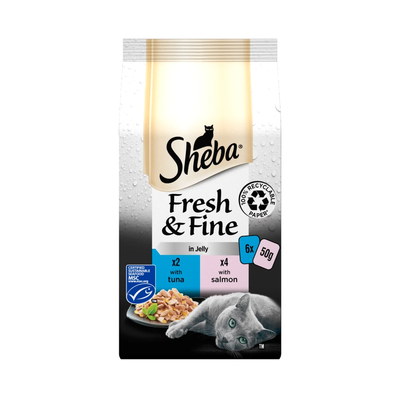 Sheba Fresh and Fine Adult Cat Food - Tuna and Salmon - Thumbnail 2