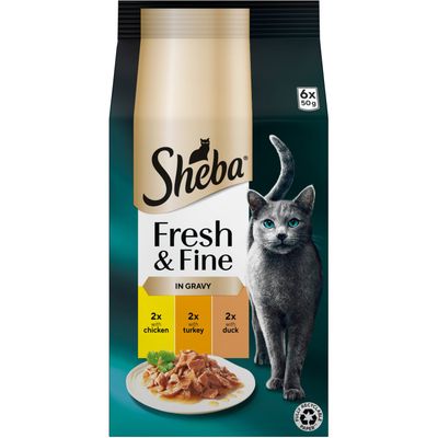 Sheba Fresh and Fine Wet Cat Food - Chicken, Turkey and Duck