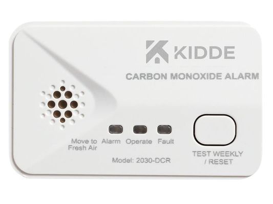 Kidde, 2030-DCR, Carbon Monoxide Alarm, Compact, Battery Operated - White