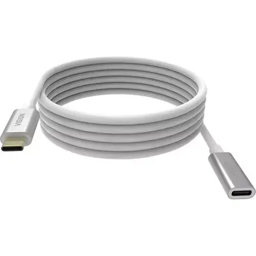 Vision TC 2MUSBCEXT USB cable USB 3.2 Gen 2 (3.1 Gen 2) 2 m USB C White - Image 1