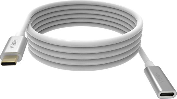 Vision TC 2MUSBCEXT USB cable USB 3.2 Gen 2 (3.1 Gen 2) 2 m USB C White - Thumbnail 2