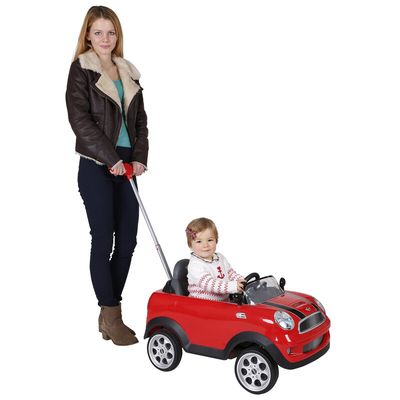 ROLLPLAY Mini Cooper Car Kid's Ride-on Toy - Red, Black,Red