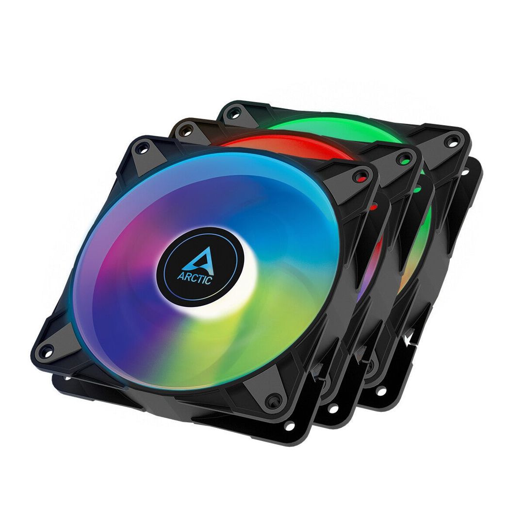 ARCTIC P12 PWM PST A-RGB 0dB Semi-Passive 120 mm Fan with Digital A-RGB Value Pack - Image 1