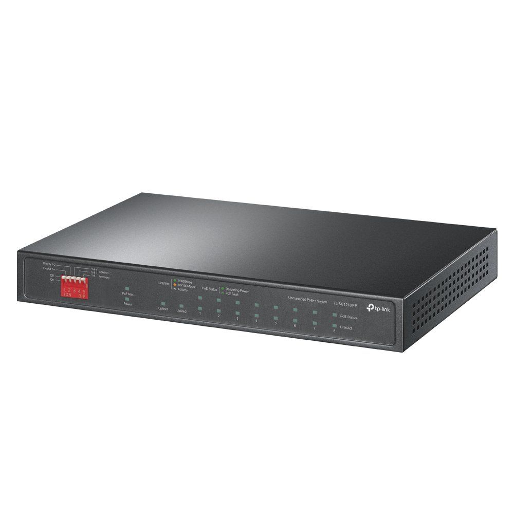 TP-Link 10-Port Gigabit Desktop Switch with 6-Port PoE+ and 2-Port PoE++ - Image 1