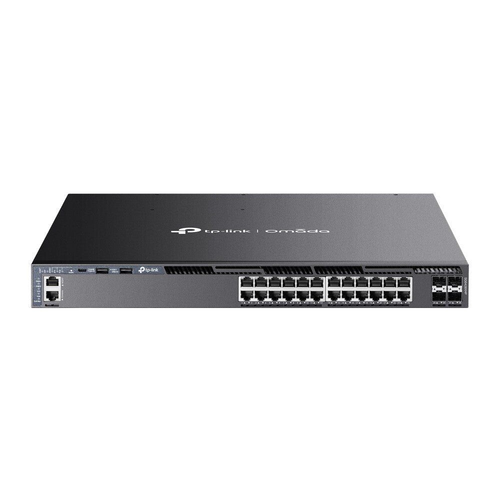TP-Link Omada 24-Port Gigabit Stackable L3 Managed PoE+ Switch with 4 - Image 1