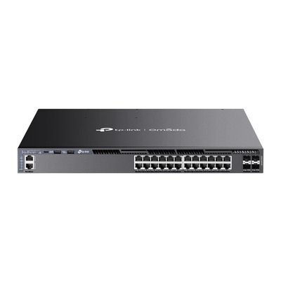 TP-Link Omada 24-Port Gigabit Stackable L3 Managed PoE+ Switch with 4