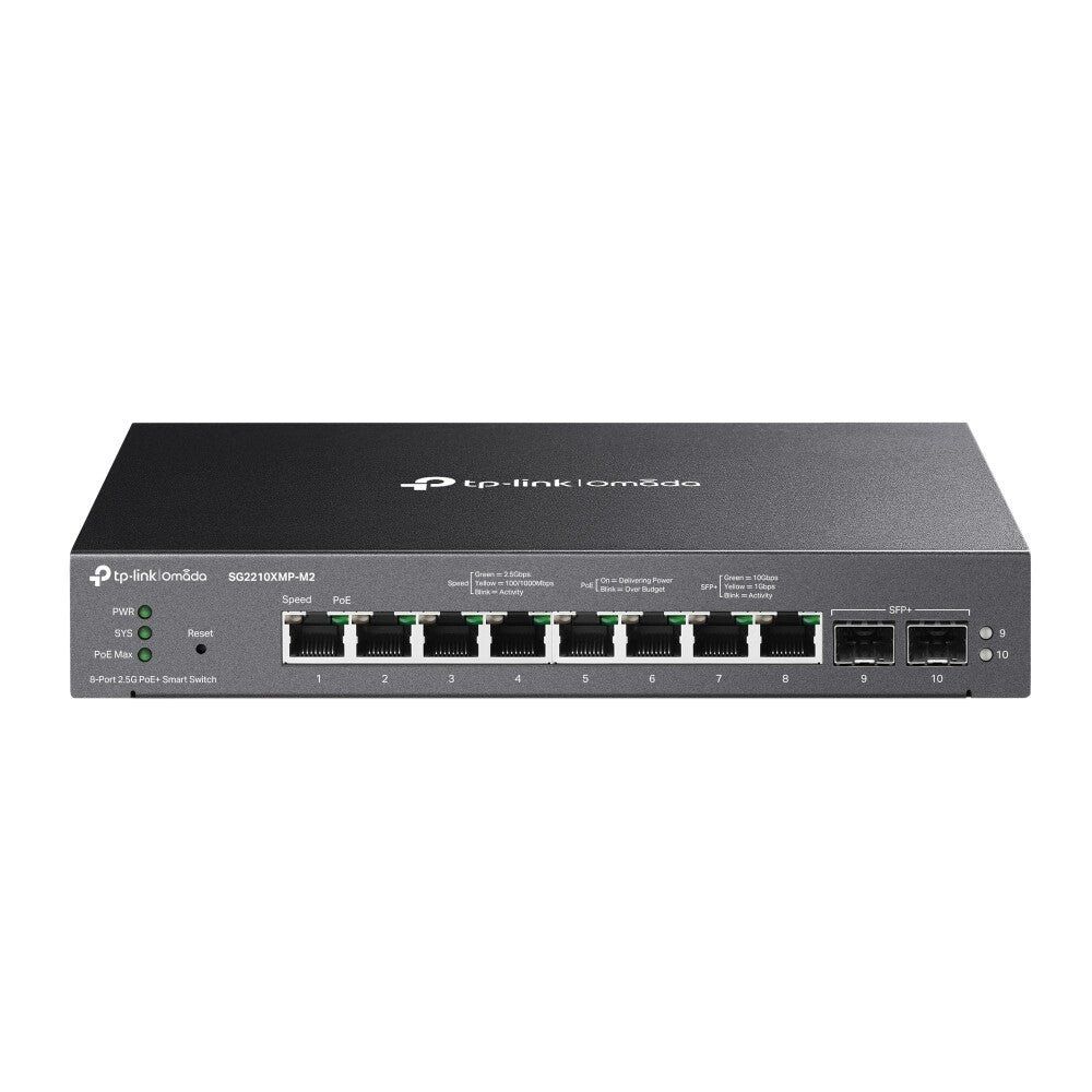 TP-Link Omada 8-Port 2.5GBASE-T and 2-Port 10GE SFP+ Smart Switch with 8-Port PoE+ - Image 1