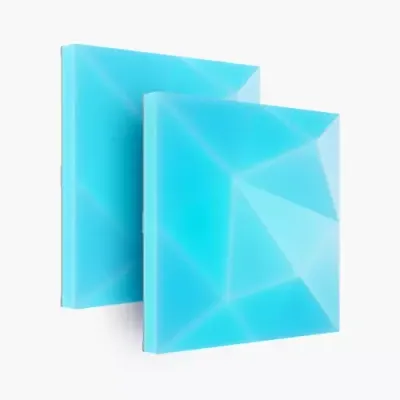 NANOLEAF Blocks Textured Squares Smart Lights Expansion Pack - Pack of 2 - Thumbnail 2